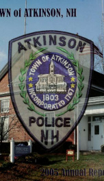 Annual report of the Town of Atkinson, N.H. 2005_cover