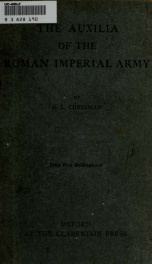 The auxilia of the Roman Imperial Army_cover