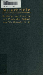 Malerbriefe : Beiträge zur Theorie und Praxis der Malerei_cover
