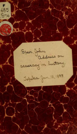 Address of John Speer, president of the Kansas state historical society_cover