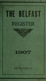 The Belfast register, 1907, comp. by Mitchell, Walton and Lawton_cover