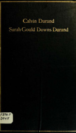 Calvin Durand, Sarah Gould Downs Durand : A memorial_cover