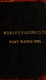 The Woman's Reading Club yr.1891-1896_cover