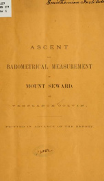 Ascent and barometrical measurement of mount Seward_cover