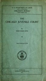 The Chicago Juvenile court_cover