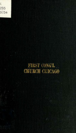 The quarter-centennial of the First Congregational Church of Chicago, May 21st and 22d, 1876_cover