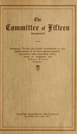 Annual report of the Committee of Fifteen yr. 1911-12_cover