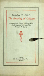 October 9, 1871 : the burning of Chicago : poems of the Great Chicago Fire_cover