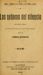 Las señoras del silencio : fantasía lírica en un acto, dividido en cinco cuadros, en prosa_cover