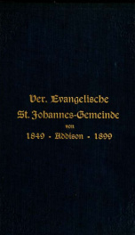 Geschichte der Vereinigt-Evangelischen St. Johannes-Gemeinde von Addison, Du Page County, Illinois zum fünfzigjährigen Jubiläum_cover