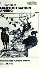 Wildlife mitigation planning : staff issue paper 1988_cover