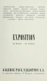 Exposition, 23 mars-22 avril : Auberjonois, Emile Bernard, Bottini, Cézanne .._cover