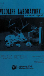 Wildlife Laboratory annual report 1994_cover