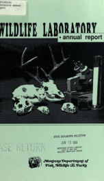 Wildlife Laboratory annual report 1993_cover