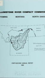 Annual report - Yellowstone River Compact Commission 1993_cover