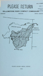 Annual report - Yellowstone River Compact Commission 1983_cover