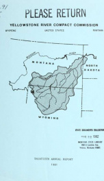 Annual report - Yellowstone River Compact Commission 1981_cover