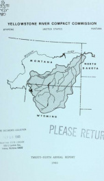 Annual report - Yellowstone River Compact Commission 1980_cover