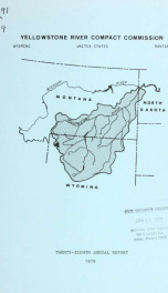 Annual report - Yellowstone River Compact Commission 1979_cover