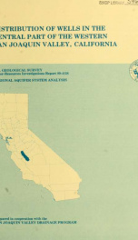 Distribution of wells in the central part of the western San Joaquin Valley, California_cover