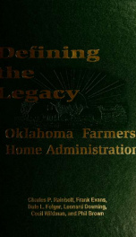 Defining the legacy : Oklahoma Farmers Home Administration_cover