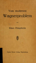 Vom modernen Wagnerproblem_cover