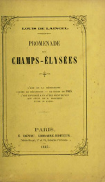 Promenade aux Champs-Élysées : l'art et la démocratie. Causes de décadence. Le Salon de 1865. L'art envisagé à un autre point de vue que celui de M. Proudhon et de m. Taine_cover