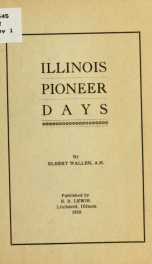 Illinois pioneer days_cover