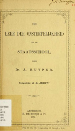 De leer der onsterfelijkheid en de staatsschool_cover