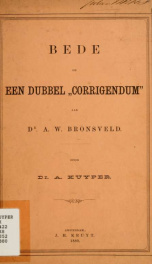 Bede om een dubbel "Corrigendum," aan A.W. Bronsveld_cover