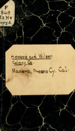 The Howard and Wilson colony company of Madera_cover