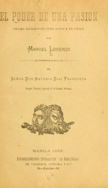 El poder de una pasión : drama trágico en tres actos y en prosa_cover