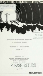 Livingston wind shear and turbulence study : milestone no. 5, final report 1987 V. 2_cover