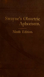 Obstetric aphorisms for the use of students commencing midwifery practice_cover