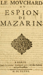 Le movchard, ov, espion de Mazarin_cover