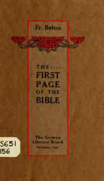 The first page of the Bible ..._cover