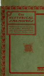 The historical memoire of LeRoy and vicinity, November, 1904_cover