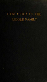 Genealogy of the Liddle family_cover