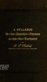 A syllabus of the Messianic passages in the Old Testament_cover