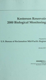 Kesterson Reservoir 2000 biological monitoring_cover