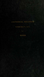 Historical souvenir of Vandalia, Illinois : being a brief review of the city from date of founding to the present_cover