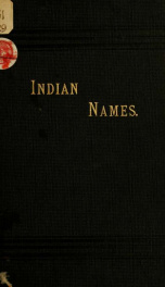 Indian names of places near the Great Lakes_cover