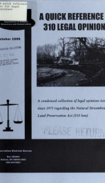 A quick reference to 310 legal opinions 1999_cover