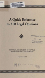 A quick reference to 310 legal opinions 1992_cover