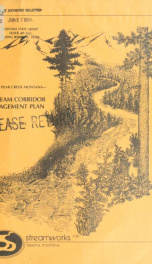 Prickly Pear Creek, a stream corridor management plan : Jefferson and Lewis and Clark Counties, Montana 1984_cover