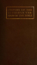 History of the Lutheran version of the Bible_cover