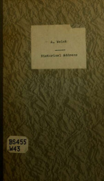 Historical address ... : before the Hunterdon County Bible Society, on the five hundredth anniversary of the translation of the Bible by Wyckliffe, August 31st, 1880 .._cover