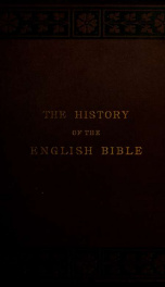 The history of the English Bible_cover