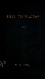 Three lists of Bible-translations actually accomplished, corrected up to August 1, 1890 : 1. Alphabetical : 2. Geographical : 3. Linguistic .._cover