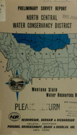 North Central Montana Water Conservancy District : preliminary survey report 1970_cover